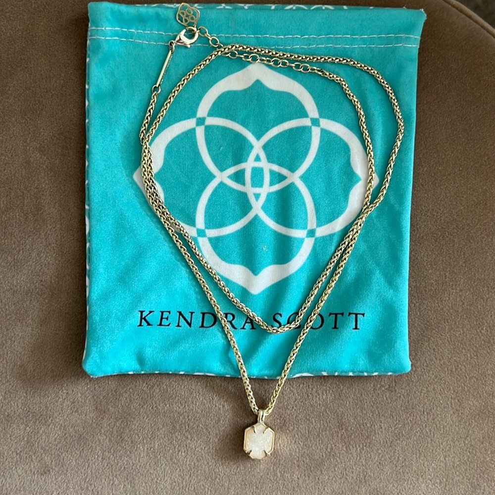 Long Drusy Kendra Scott Necklace